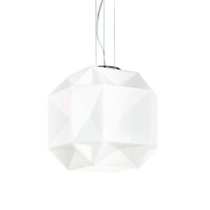 Suspension DIAMOND BIG verre opale
