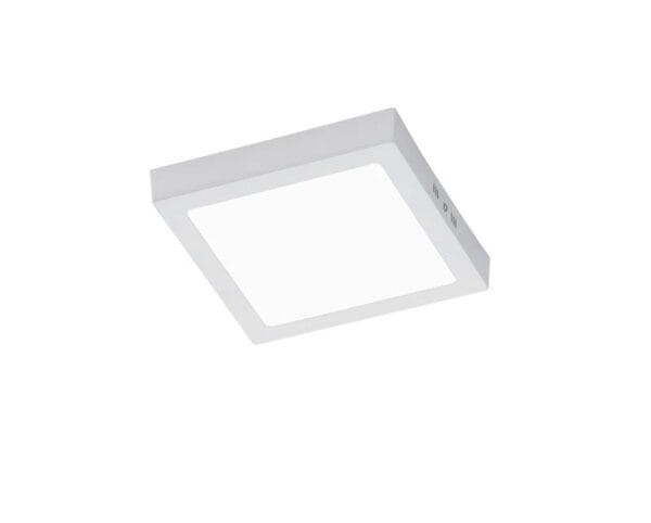 Plafonnier LED carré 22.5x22.5 cm blanc