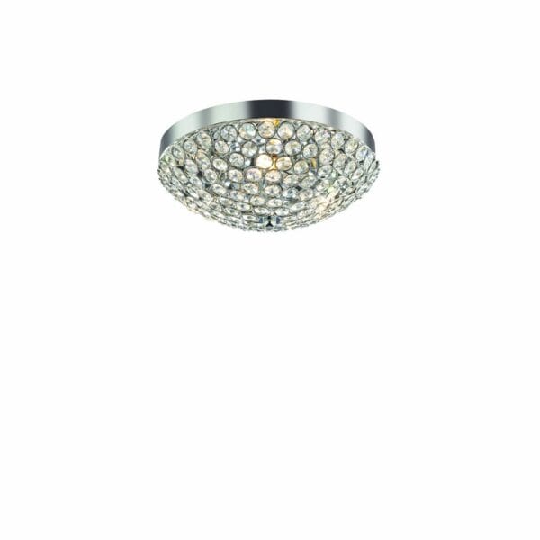 Plafonnier ORION PL3 chrome verre/cristal