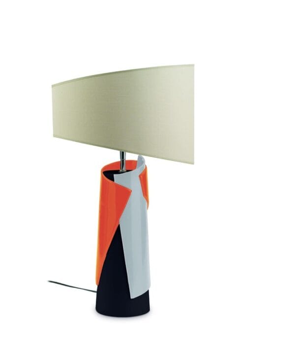 Lampe céramique avec abat-jour