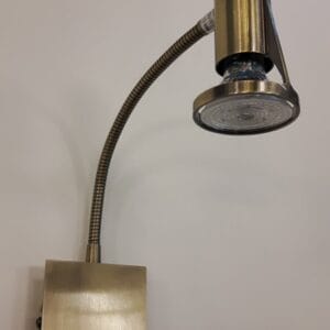 Spot flex TEX décor laiton patiné GU10 compatible LED.