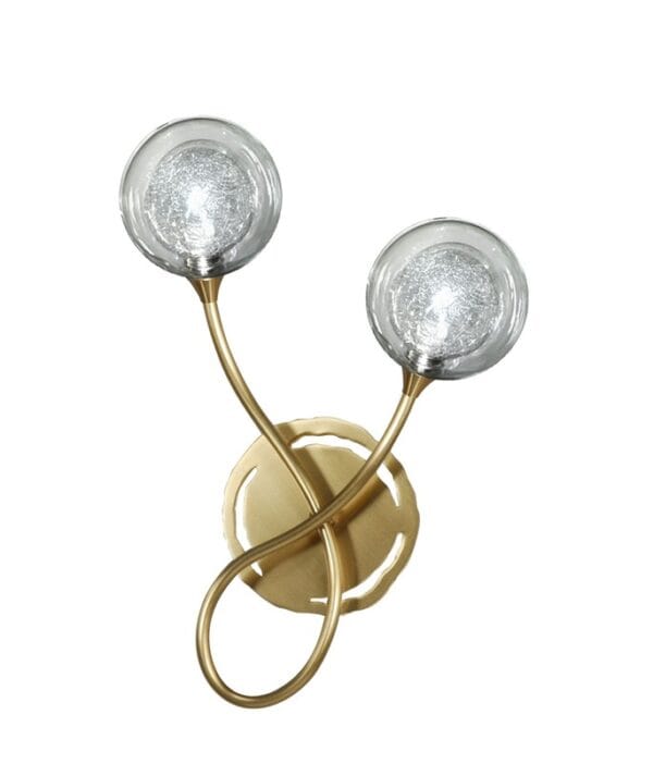 Applique ACACIA 2 lumières laiton massif bruni