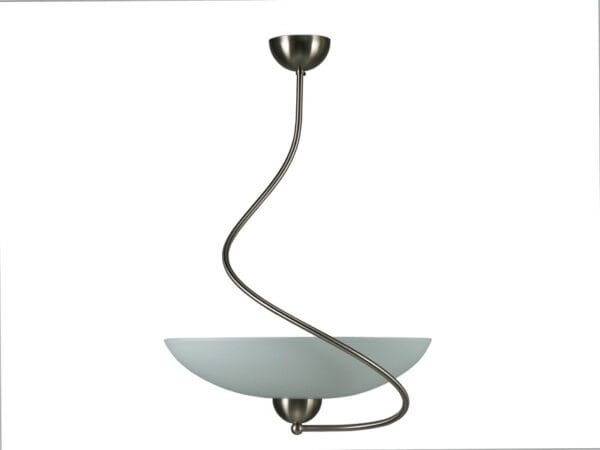 Suspension JUPITER 1 lumière laiton massif nickel