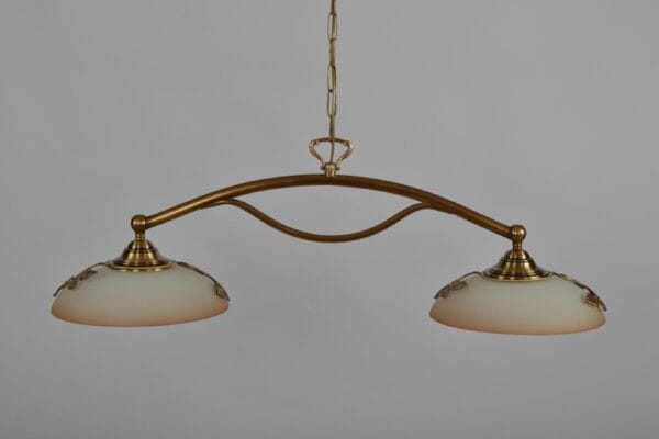Lustre PFEIFER 2 lumières laiton massif