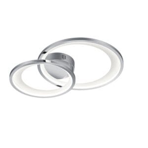 Plafonnier LED chrome/argent