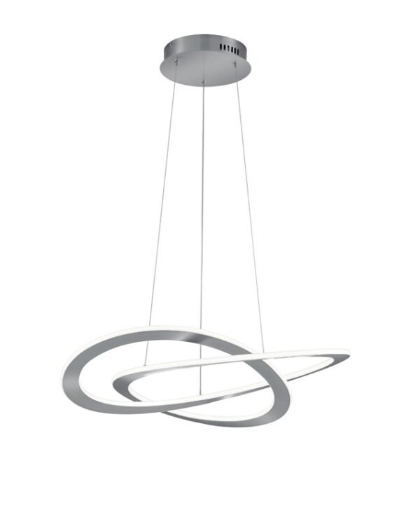 Suspension LED métal nickel