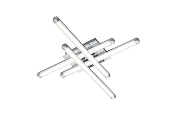 Plafonnier LED chrome/acrylique