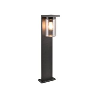 Borne extérieure anthracite verre clair