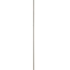 Lampadaire LED décor nickel