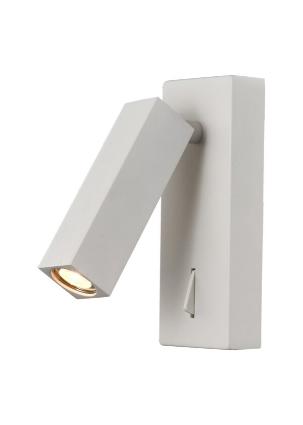 Applique liseuse LED métal blanc