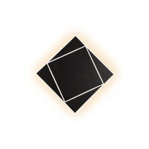 Applique/Plafonnier LED métal noir
