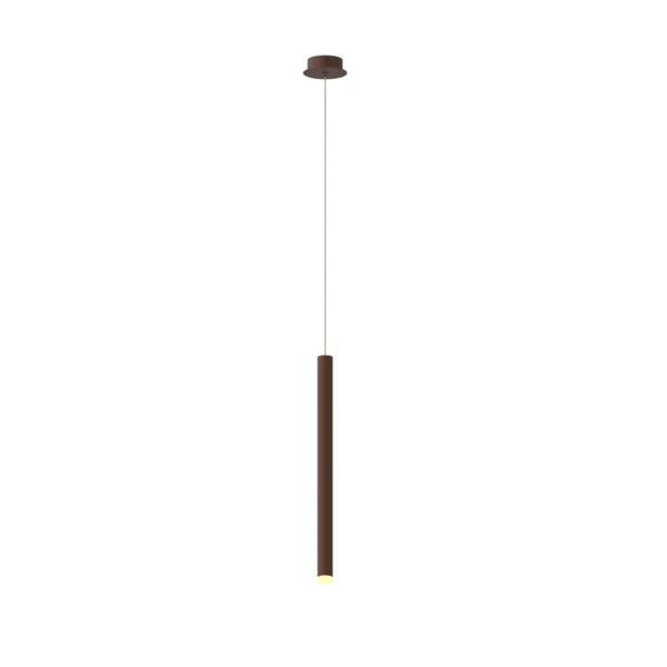 Suspension LED métal marron