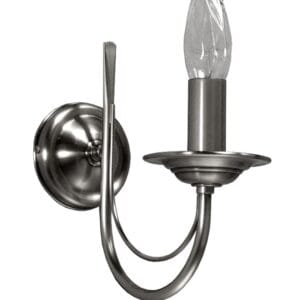 Applique CHATELET 1 lumière laiton massif nickel