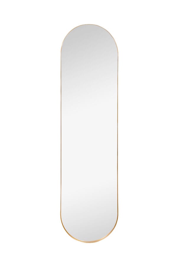 Miroir en pied métal doré 150x40 cm