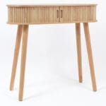 Meuble console finition bois naturel