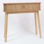 Meuble console finition bois naturel