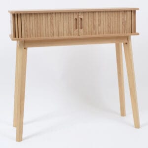 Meuble console finition bois naturel
