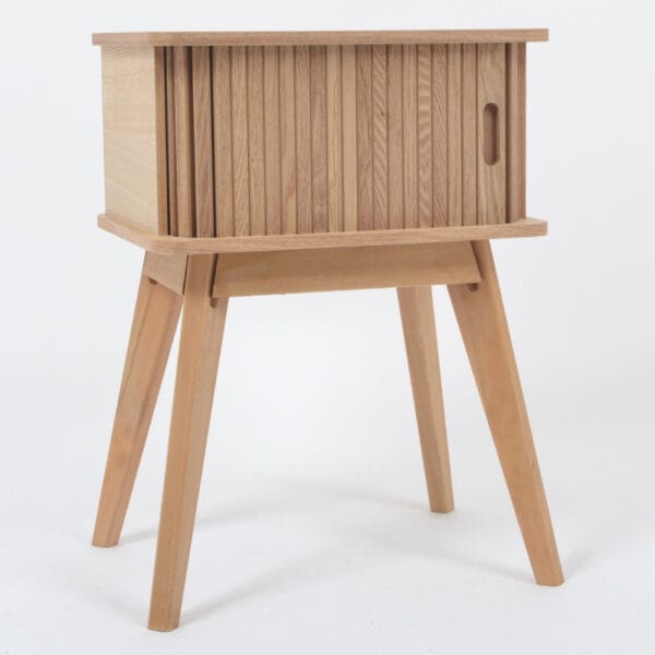 Meuble de chevet finition bois naturel