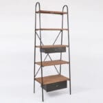 Etagère à tiroirs en fer et bois de sapin