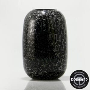 Vase en verre noir Ht 25 cm