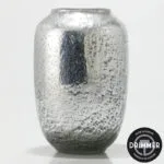 Vase en verre argenté Ht 30 cm