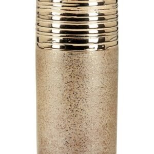 Vase céramique décor doré Ht 25 cm