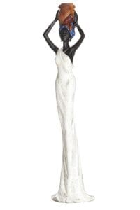 Statue résine africaine Ht 48.5 cm