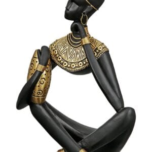 Statue résine africaine Ht 26 cm