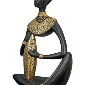 Statue résine africaine Ht 104 cm