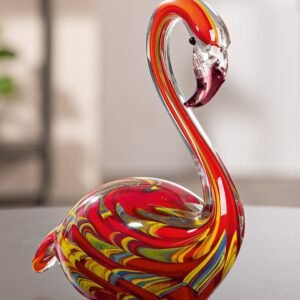 Oiseau en verre multicolor