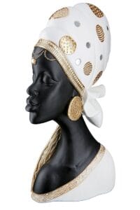 Statue femme africaine Ht 41 cm