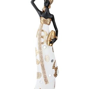 Statue femme africaine Ht 41 cm