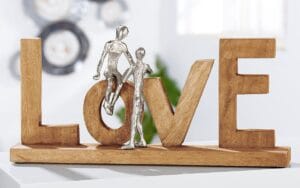Sculpture bois LOVE
