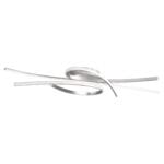 Plafonnier LED métal nickel