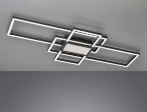 Plafonnier LED métal noir