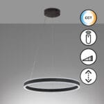 Suspension LED métal noir