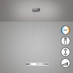 Suspension LED métal nickel