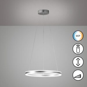 Suspension LED métal nickel