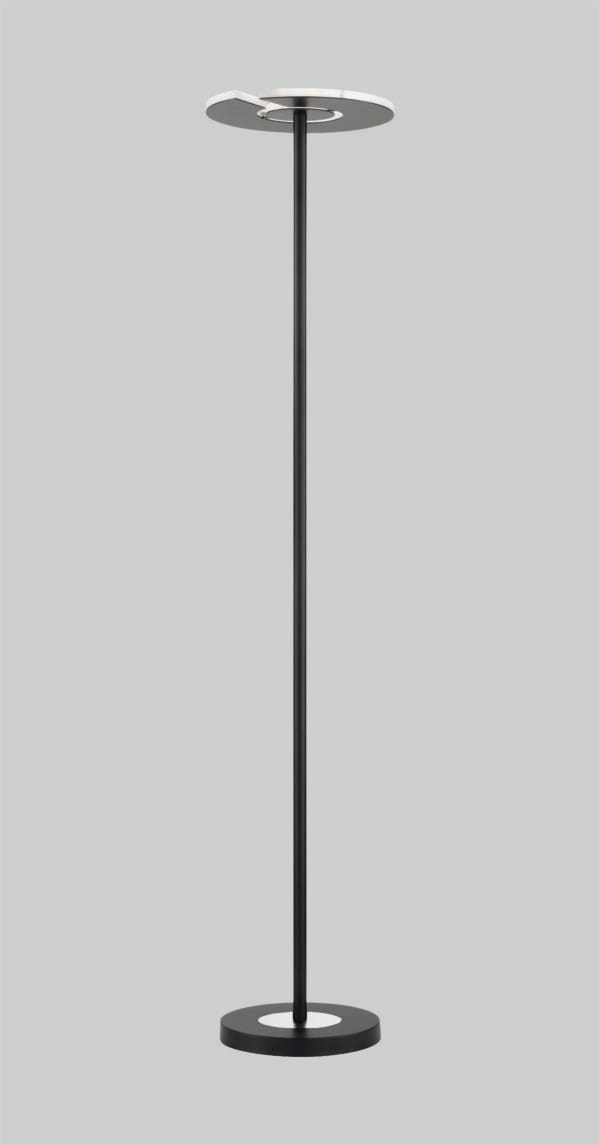 Lampadaire LED métal noir
