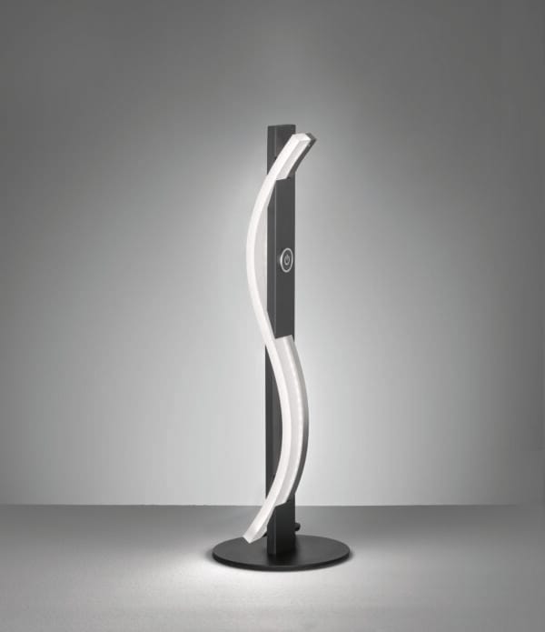 Lampe LED métal noir