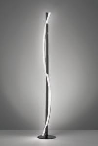 Lampadaire LED métal noir