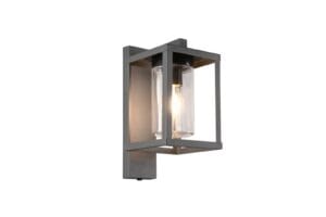Applique extérieure LED anthracite verre clair