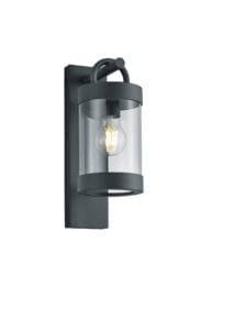 Applique extérieure anthracite diffuseur clair