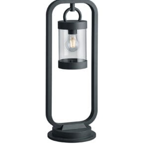 Borne extérieure anthracite diffuseur clair