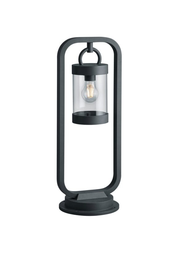 Borne extérieure anthracite diffuseur clair