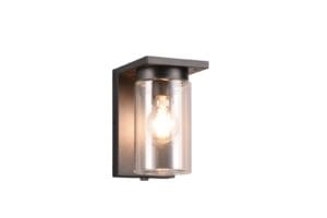 Applique extérieure anthracite verre clair