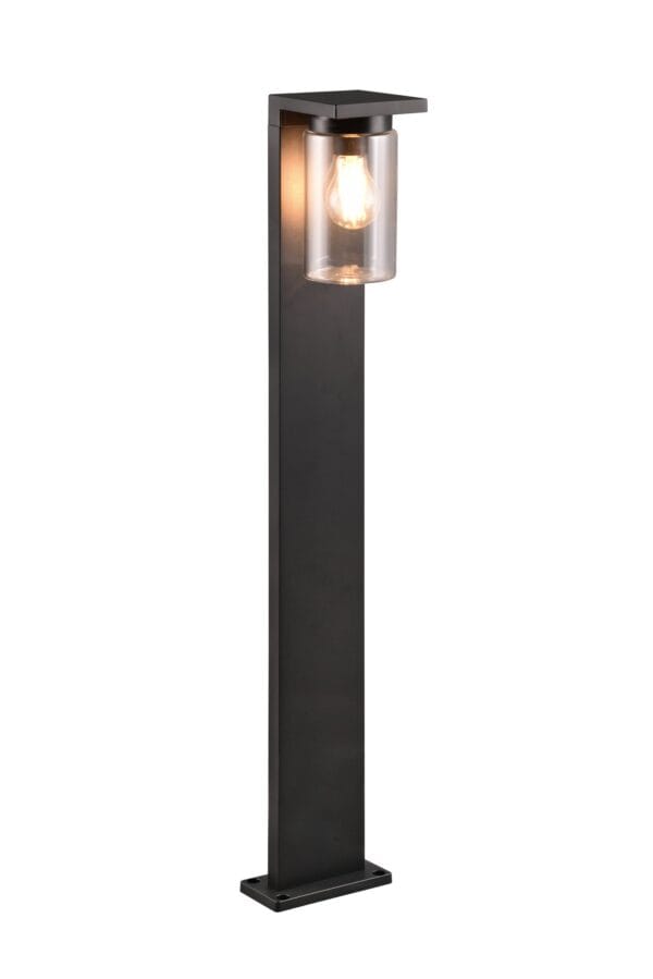 Borne extérieure anthracite verre clair