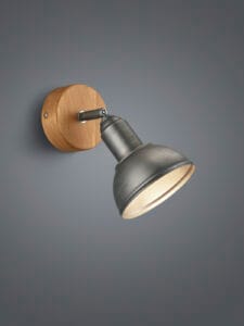 Spot bois et métal E14