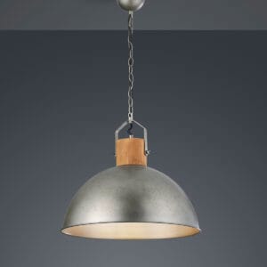 Suspension bois et métal E27