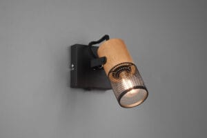 Spot bois et métal E14